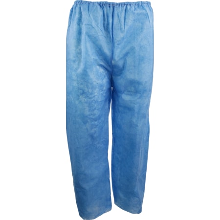 Disposable Scrub Pants With Elastic Waist BlueMedium